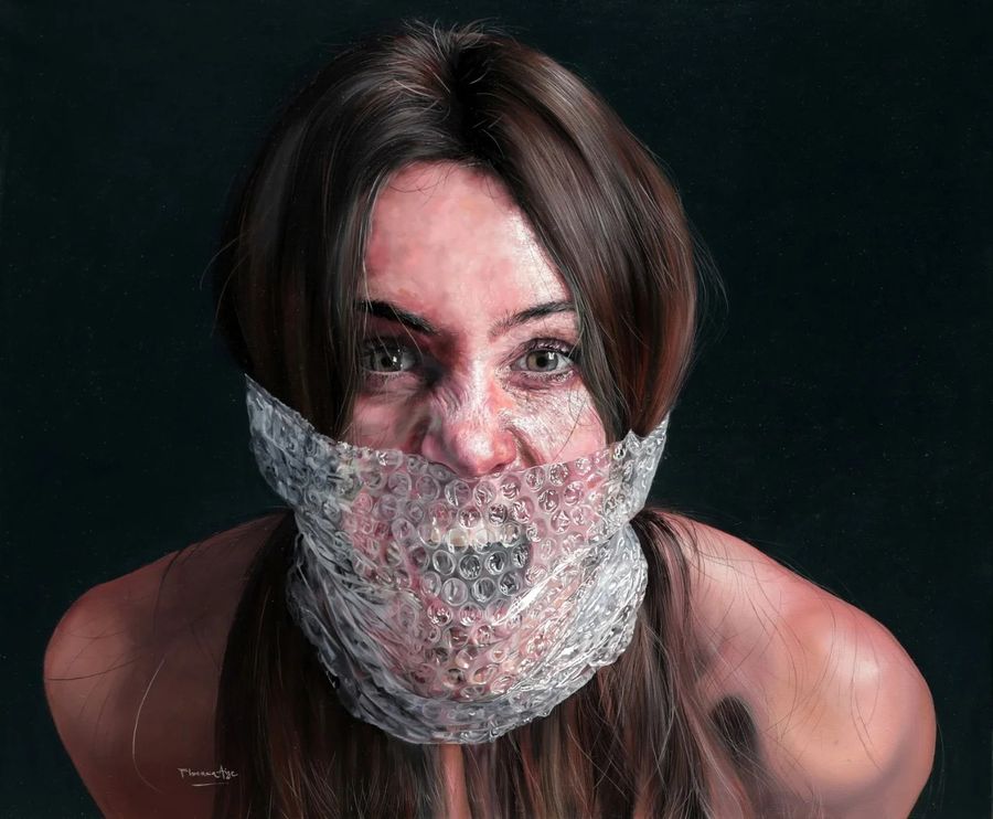 100% Actitud — Oil on canvas